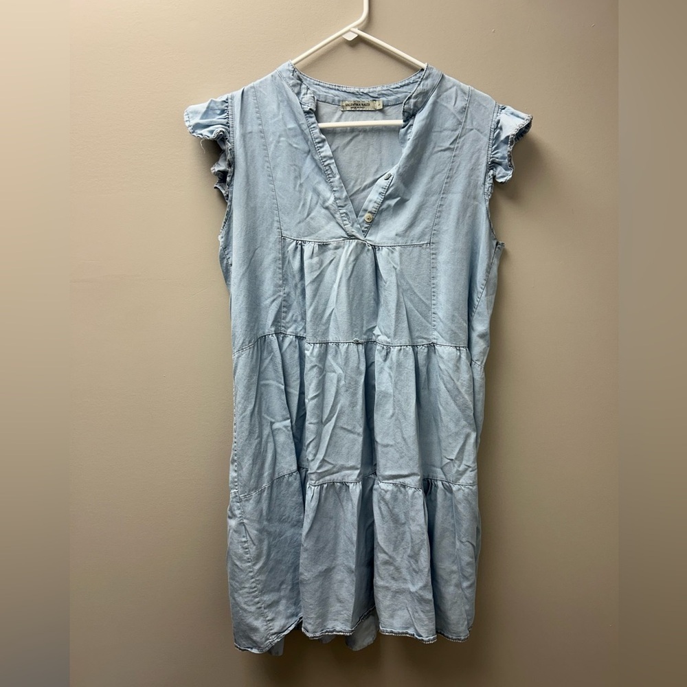 Valentina Naldi Light Blue Midi Dress
